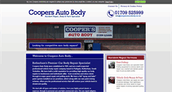 Desktop Screenshot of coopersautocarbodyrepairs.co.uk